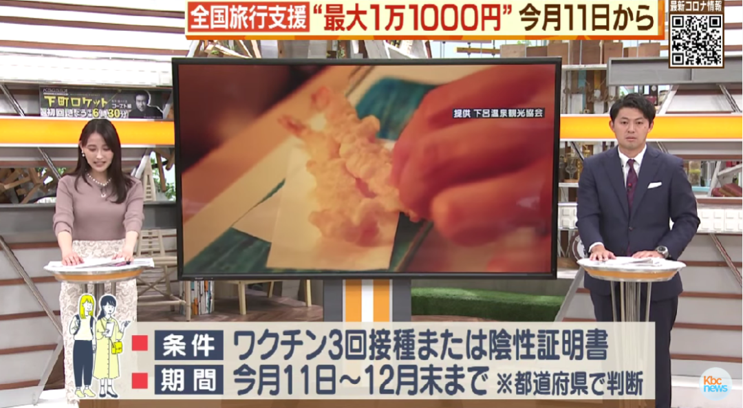 來日本旅游嗎?每人每天領取11000日元補貼!