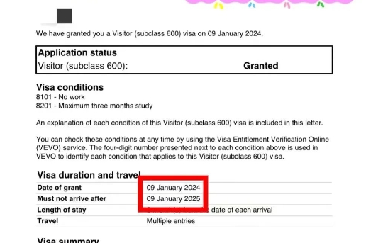 澳洲一年,三年多次